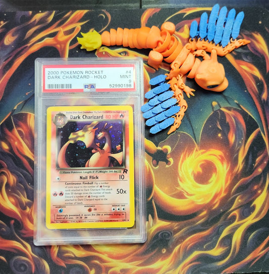 Dark Charizard Holo Unlimited #4 - Team Rocket Set (2000) - PSA Mint 9