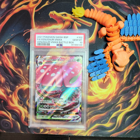 Full Art Venusaur VMAX SWSH #102 BSP  - PSA Gem Mint 10 - From Venusaur VMAX Battle Box